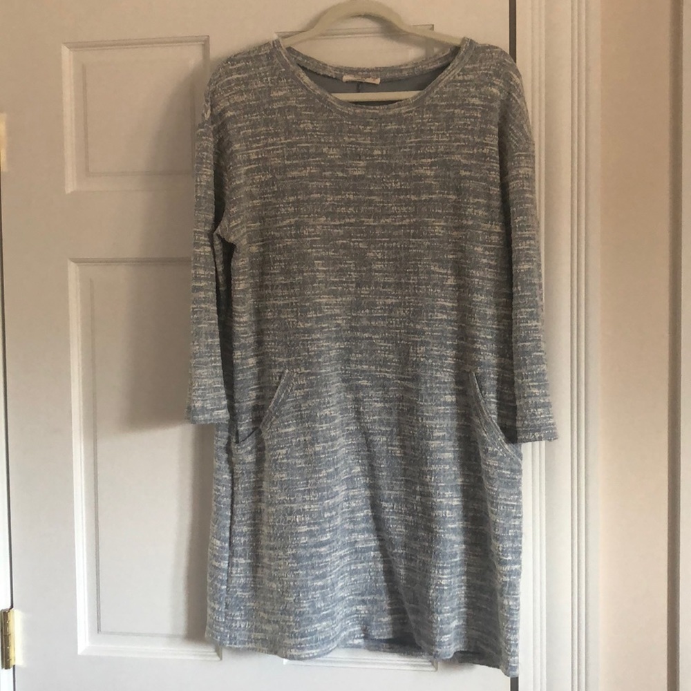 Tweedy mini dress with pockets